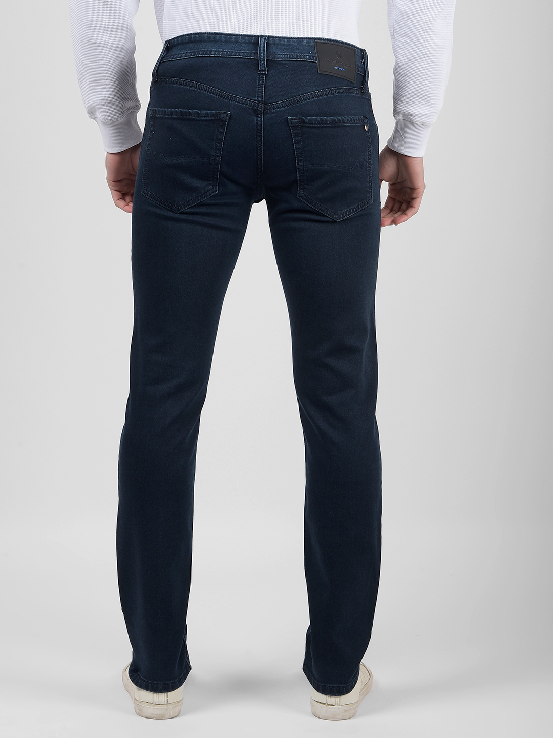 Numero Uno Men Solid Dark Blue Jeans